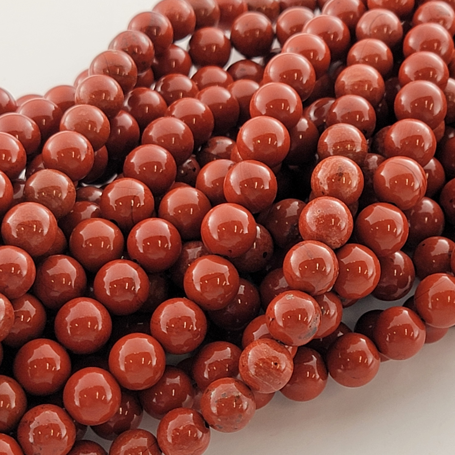 Red Jasper Top Quality Natural Smooth Round Beads