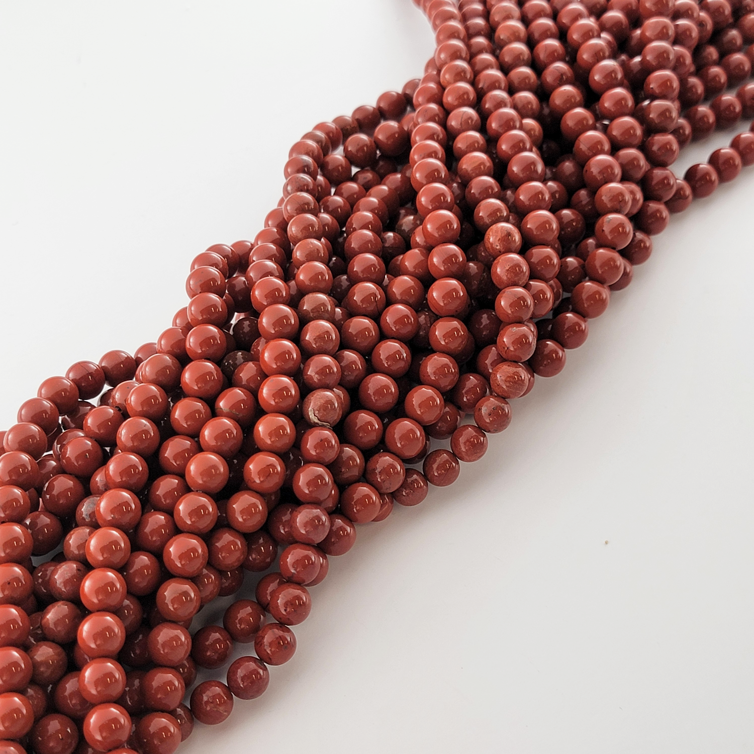 Red Jasper Top Quality Natural Smooth Round Beads
