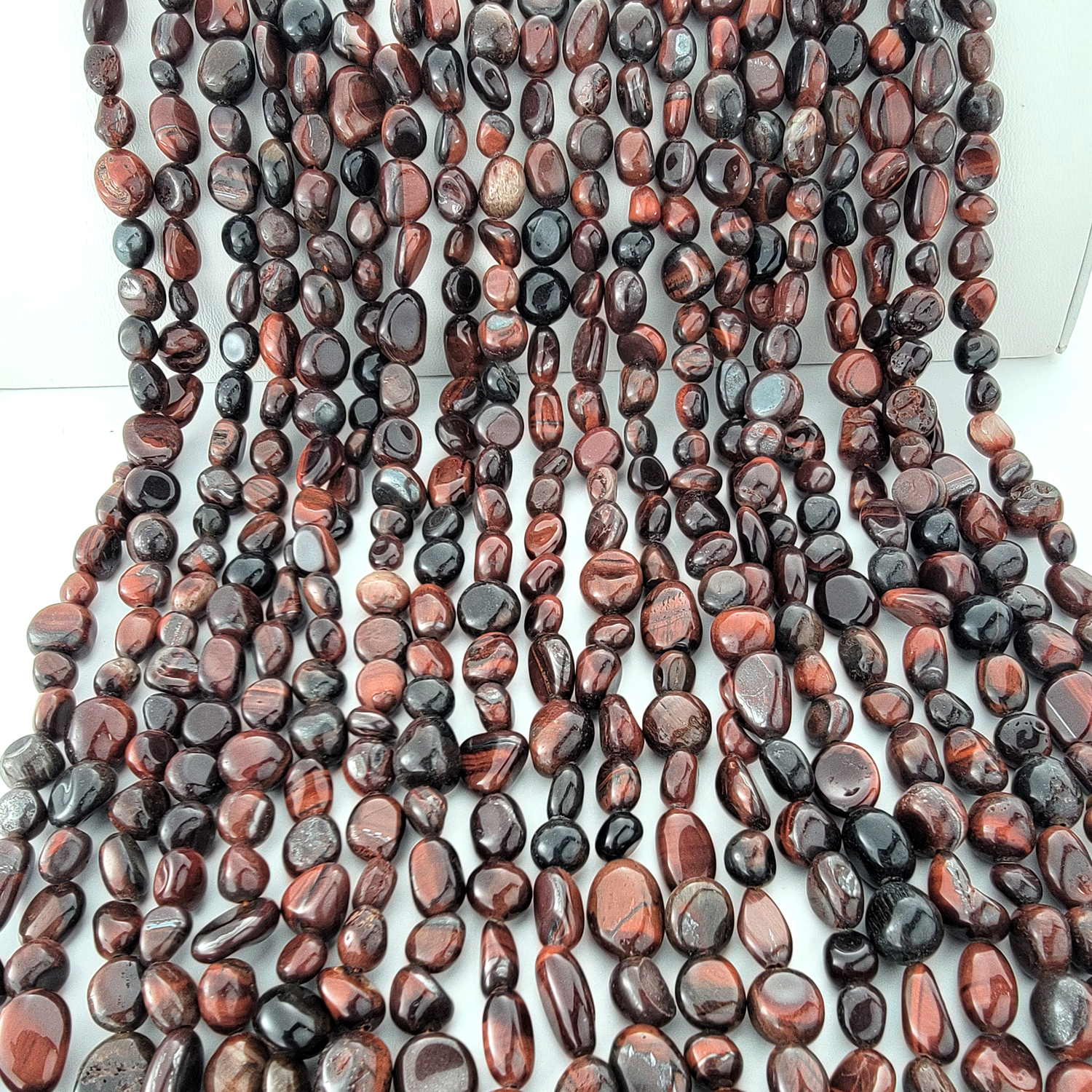Red Tiger's Eye Nugget Stone Beads