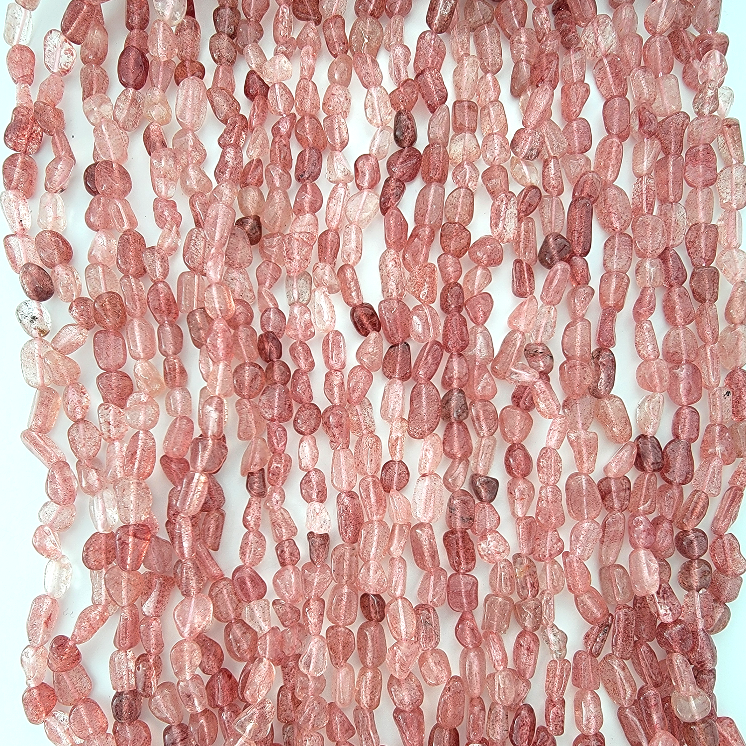Strawberry Quartz Nugget Stone Beads