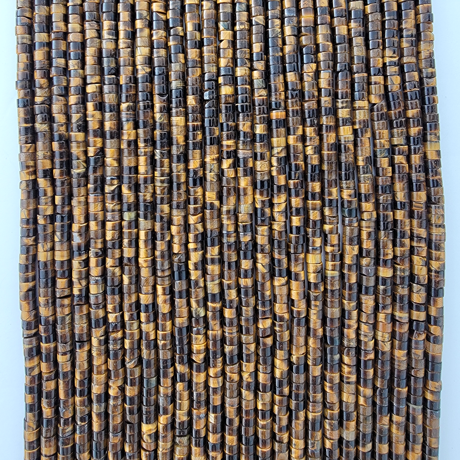 Tiger's Eye Heishi Stone Beads